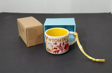 WYOMING Starbucks -2 oz. MINI Cup Ornament NEW Been There Series Boxed WHOLESALE picture