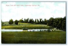 c1910 General View Rider Park Golf Links Cambridge Springs Pennsylvania Postcard picture