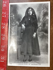 Antique Photograph Holy Card Postcard Real Sister Lucy Age 13 picture