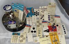 VTG Grandmas Button Collection New & Loose Various Sizes Brands Styles Jar & Tin picture