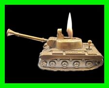 Vintage WWII U.S. Army Armored Tank Figural Table Lighter - In Working Condition picture