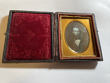1/9 Plate Daguerreotype Paper case Gentleman Full Beard Satin Vest Bow Tie picture