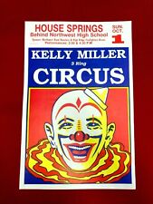 Vintage RARE Kelly Miller 3 Ring Circus Poster picture
