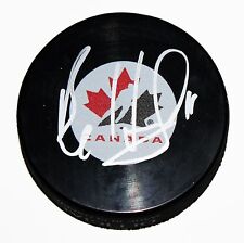 BO HORVAT SIGNED TEAM CANADA Puck VANCOUVER CANUCKS NHL STAR AUTOGRAPHED +COA picture