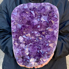 13.9LB Natural Amethyst geode quartz cluster crystal specimen energy healing. picture