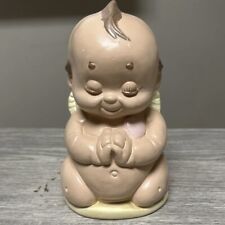 Ceramic Baby Praying 1980 8” Evergreen Statue Vintage Figurine picture