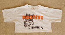 Vintage 1990's HOOTERS Kissimmee, FL Waitress Crop Top White Medium Shirt picture