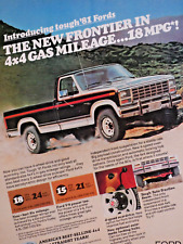 1981 Ford Ranger 4 x 4 Vintage Original Magazine Print Ad 8.5 x 11