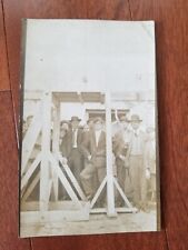 Rare c. 1910 Hanging Scaffolding Gallows Real Photo Postcard RPPC picture