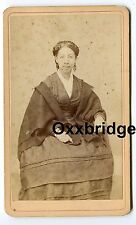 African American 1860 Graceful Black Woman Biracial Mulatto Civil War Era CDV picture