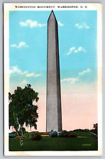 George Washington Monument. Washington DC Vintage Postcard picture