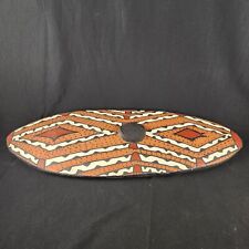 ABORIGINAL Queensland Australia Hand Carved Hand Painted Wooden TRIBAL SHIELD picture