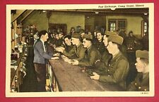 Postcard Camp Grant Illinois Post Exchange US Military 1941 picture