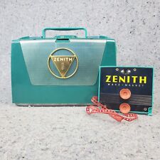 Zenith L505 Portable Tube Radio AM Wavemagnet Vintage MCM Green Not Working picture