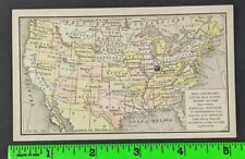 Vintage 1891 National Surgical Institute Indianapolis IN Map Calendar Trade Card picture