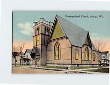 Postcard Congregational Church Antigo Wisconsin USA North America picture