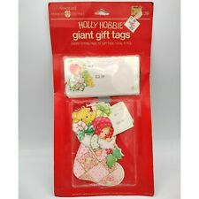 Holly Hobbie Giant Gift Tags Vintage Americard Not Complete 1980 Christmas Decor picture