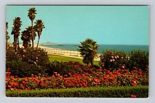 Long Beach CA-California, Walk along Long Beach, Bluff Park, Vintage Postcard picture