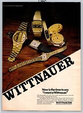 Wittnauer Longines Genuine Swiss Wathces Promo Vintage 1978 Full Page Print Ad picture