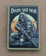 DEATH WILL WAIT  SNIPER Ukrainian Morale Patch MILITARY Tactical operator death picture