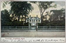 Antique Postcard Cambridge Longfellows Home Massachusetts Posted 1906 picture