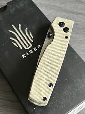NEW KIZER V4605C1 ORIGINAL XL FOLDING POCKET KNIFE - GREEN MICARTA - 154CM picture