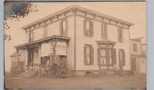 VICTORIAN HOUSE & YARD oneonta ny real photo postcard rppc home history picture