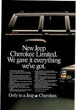 1987 Print Ad Jeep Cherokee Limited We gave it everything we've got Olympic picture
