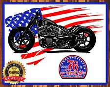 Sturgis Motorcycle Rally - Harley Davidson - 2016 - Rare - Metal Sign 11 x 14 picture