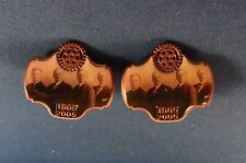 TWO LAPEL PINs: Rotary International:  1905 2005 SEPIA PHOTO of 4 FOUNDERS picture