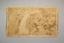 Antique Vtg 1880s Two Cabinet Card Photos Waterfall Gillinghams Rocky Mountains  picture