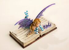 Artist Amy Brown Bookworm Fae Reading Faery Fairy 6-1/4