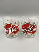 Vintage 2000 - Coca-Cola Plastic Drinking Cups Tumblers Bottles Design READ picture