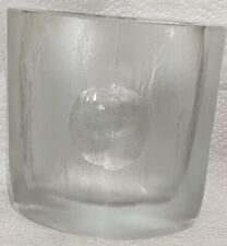 Claus Josef Riedel Vintage Mid Century Art Glass Clear Frosted Heavy Vase picture