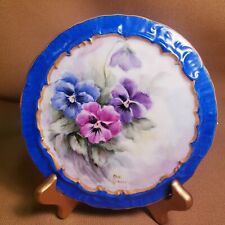 Hand Ptd Trivet with underside hole for hanging, Signed Opal Gonder - Gorgeous picture