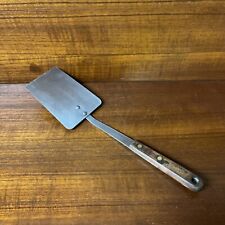 Robinson Knife Co Stainless Solid Spatula Turner Flipper Wood Handle 12