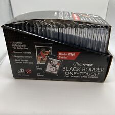 Ultra Pro One-Touch Magnetic Card Holder BLACK BORDER 23pt Point - BOX of 25 TCG picture