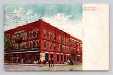 Postcard Bellis House Hotel Wausau Wisconsin, Antique F7 picture