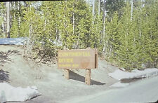 Vintage Photo Slide 1986 Continental Divide Yellowstone Sign picture