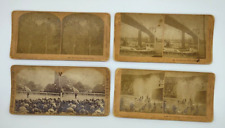 Antique 1890s Stereoview Stereo View Card Lot x4 Griffith Kilburn Cities Travel picture