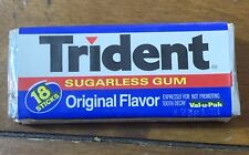 Vintage 1988 Trident Gum pack 18 Stick Original Flavor picture