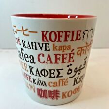 Starbucks 2008 International Languages Coffee Kaffe Kahve Koffie Kapa Mug 16oz. picture