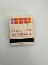 Vintage May Co Restaurants Matchbook 1 Struck picture