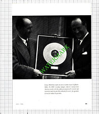 George Melachrino Walter Ridley HMV Records - 1956 Cutting picture