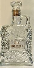 Vintage Old Forrester Bourbon Whiskey Empty Swirled Glass  1953 D10 picture