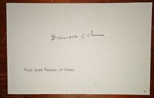 British Royal Family Physician - Lord Dawson of Penn (1864-1945) ~ Autograph picture