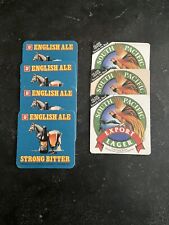 English Ale ~ South Pacific Lager ~ Beer Coasters Mats ~ Vintage Mixed Lot Of 7 picture