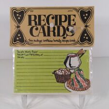 Vintage 20 Blank Recipe Cards New sealed 3x5 1970s with Fondue Pot Here's What's picture