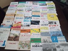 LARGE LOT OF 100 DIFFERENT VINTAGE RADIO QSL CARDS picture
