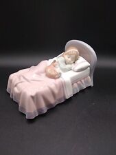 Lladro Figurine Cozy Companions 6540 Girl - Cat - Bed NEW Original Box W/Papers picture